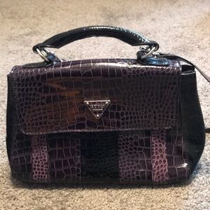 Guess purple purse